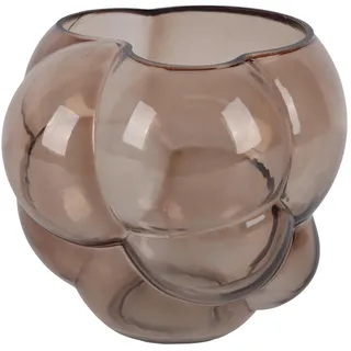 Vase Bubble Hellbraun