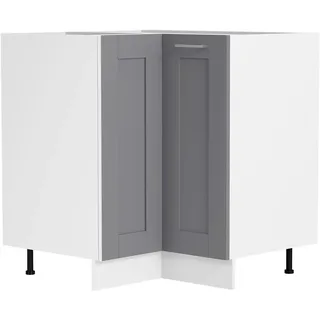 VCM Unterschrank Eck Küchenschrank Colura 76 x 76 x 82 cm Schwarz