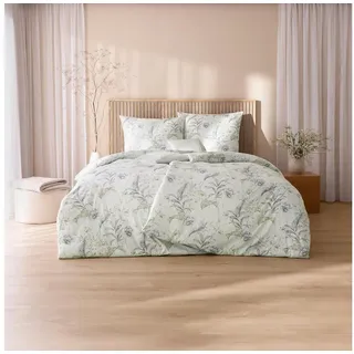 Estella Mako-Jersey Blätter 155 x 220 cm + 80 x 80 cm