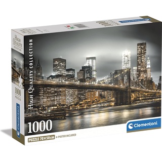 Clementoni Puzzle 1000 Tage Kompakte Skyline von New York (1000 Teile)