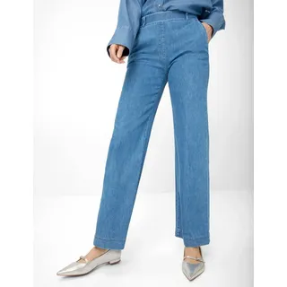 Brax Raphaela by Brax Damen Marlenehose Style PAM FLARED BLEACHED, denim hellblau, Gr. 48K