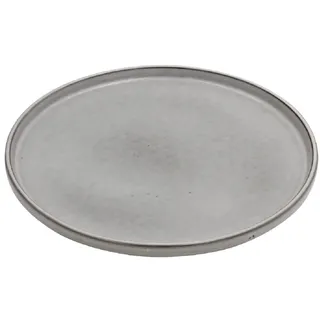 Flacher Teller Pearl Keramik Grau 27cm Country Home Landhaus Natural Living Essteller