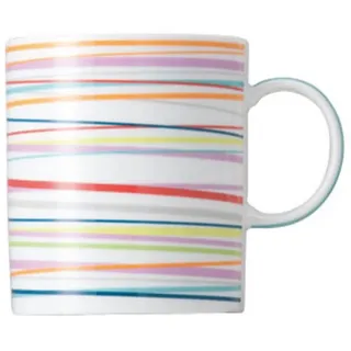 Thomas Porzellan Becher Sunny Day Henkelbecher Sunny Stripes, 300 ml, Porzellan bunt