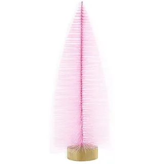 6 Stück 10cm Künstlicher Weihnachtsbaum,Tannenbaum Weihnachtsbaum Tischdekoration Tannenbäumchen Deko Weihnachtsschmuck Weihnachtsdeko Ornaments für Weihnachtsfeier Heimdekoration,Rosa