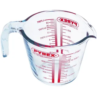 Pyrex Classic Kitchen Lab Messbecher, Borosilikatglas, 500 ml, 11 x 11 x 12 cm, geeignet für Backofen, Mikrowelle und Gefrierschrank