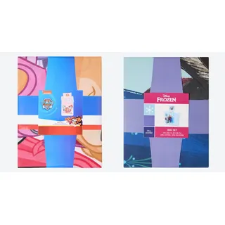 Disney Kinderbettwäsche Bettwäsche-Set Disney Frozen, Paw Patrol Bed Set 135 x 200 cm