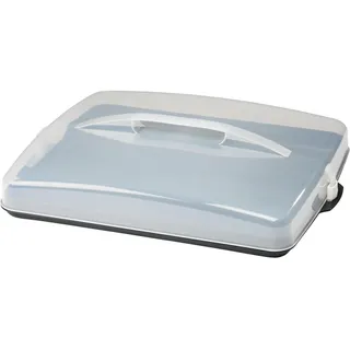 xavax Kuchen-Transportbox Blechkuchen-Transportbox, Kuchentransportbox, Grau