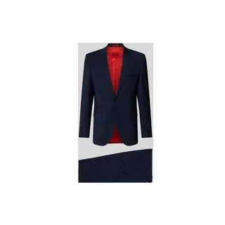 Super Slim Fit Anzug aus Woll-Mix Modell 'ARTI/HESTEN', Marine, 102