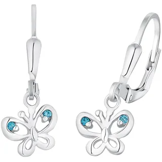Amor Ohrhänger Little Butterfly blau Silber 925 mit Zirkonia