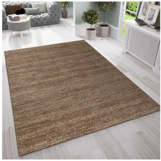 Teppich Modern Braun Kurzflor Meliert Farbecht Pflegeleicht, Vimoda, Rechteckig braun 120 cm x 170 cm