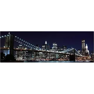 5D DIY Diamantmalerei New York Brooklyn Brücke Große Vollbohrer Full Kits Diamant Malerei Strass Stickerei Selbstmachen Malen nach Zahlen Set Painting Wanddekoration Vierkantbohrer 50x150cm H11212