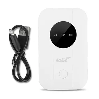 4G 5G Mobiler Hotspot -Router mit SIM -Kartensteckplatz, 300 Mbit/S WiFi, 10 Gerätefreigabe, Tragbarer 4G 5G -Router für Reisereisen