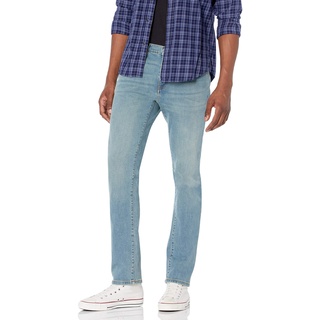 Amazon Essentials Herren Slim-Fit-Jeans, Hellblau Vintage, 34W / 29L