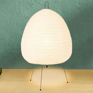 Kosinso Papierlampe, Reispapier Lampe Papier Retro Nachttischlampe (mit dreifarbiger Lichtquelle), Nachtlicht Gemütliche Nachttischlampe Tischbeleuchtung Dekorative Tischlampe Stimmung Tischlicht