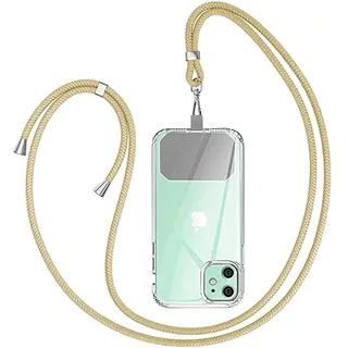 GUMO-LONG Handyband Universal zum Umhängen - Kompatibel mit jedem Handy und Smartphone, Kette zum Umhängen, Hülle mit Kordel, mit jeder Hülle kombinierbar, Polypropylen