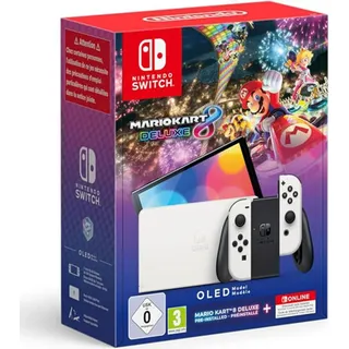 Nintendo Switch OLED weiß + Mario Kart 8 Deluxe
