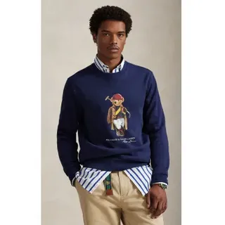 Polo Ralph Lauren für Herren. 710B14625001 Polo-Bär Pullover navy (L), Blau, Lässig, Baumwolle
