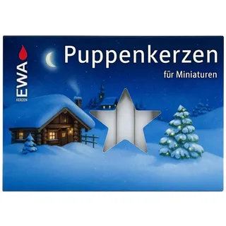 Puppenkerzen weiß 40 Stk Miniaturkerzen Krippenkerzen Engel Kirche Deko Set