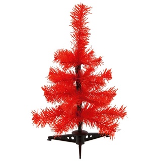 eBuyGB Künstlicher Mini-Weihnachtsbaum, Rot