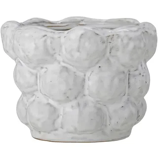Bloomingville Blumentopf "Dieter" in Weiß - (H)12 x Ø 16 cm