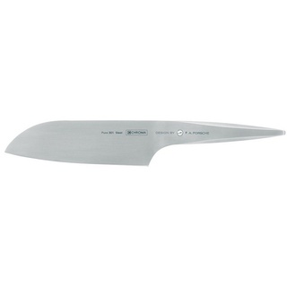 CHROMA Messer-Set Type 301 Messer-Set mit Santoku und Schälmesser (2-teilig, 2-tlg) silberfarben