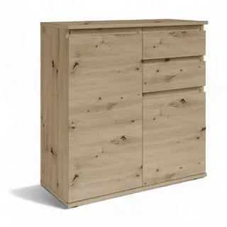 Stella Trading Brest Kommode 80 x 84 x 35 cm Braun