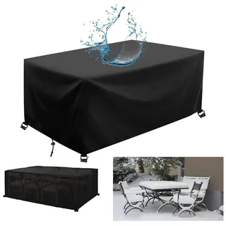 AJALGZ Gartentisch Abdeckung 130x85cm Abdeckung Gartenmöbel Winterfest Schutzhülle für Gartenmöbel 130x85x55cm/LxBxH Palettenmöbel Gartenstuhl Wasserdicht Abdeckplane