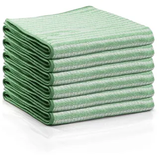 Das blaue Wunder Extra Premium Geschirrtuch Set 40x60 | Reinigungstuch zum Putzen und Trocknen (6, Pastell-grün)