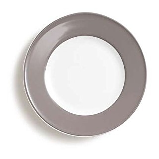 Dibbern Solid Color Teller aus Porzellan, Farbe: Kiesel, Durchmesser: 19 cm, 2001900051