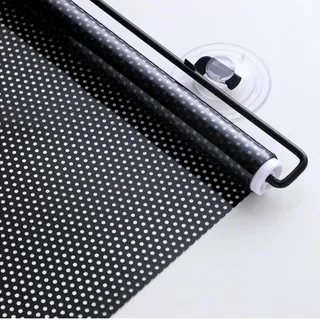Saugnapf Sonnenschutz Rollos Schwarz,Einziehbare Verdunkelungsrollos Mit Saugnäpfen Für Fenster,Dachfenster Temporäre Jalousien,Tragbare Sichtschutzvorhänge (40×125cm)
