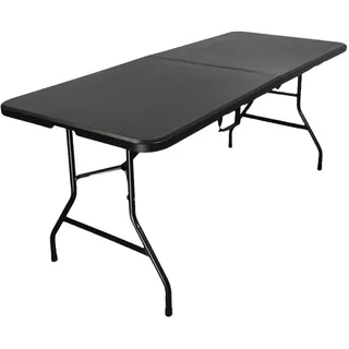 chefgastro Buffettisch Gartentisch 180 x 75 x 74 cm Schwarz