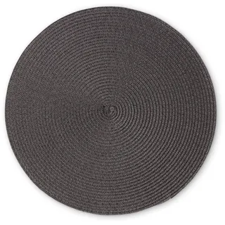 Continenta Tischset, Grau, Kunststoff, 38x1x38 cm, Wohntextilien, Tischwäsche, Tischsets