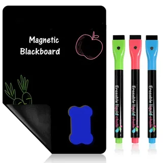 NHQZ A4 Whiteboard Folie Magnetisch, Selbstklebende Magnettafel mit 4 Whiteboard-Stiften, Abwischbare DIY Magnetfolie für Büro, Schule, Zuhause, Küche und Kinderzimmer