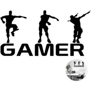 Gamer Wandaufkleber Personnages Joueurs Décor Mur Autocollants G