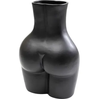 Kare Vase Donna Schwarz 40cm