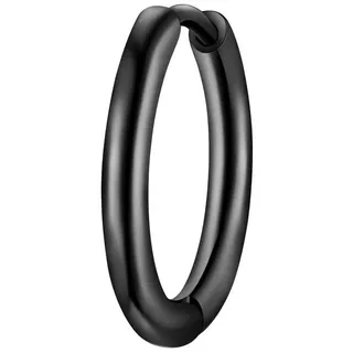 True Rebels Creolen TR317 schwarz 15,1 Edelstahl