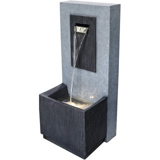 Ivyline Wasserspiel, Fibreclay mit elektrischer Pumpe, Granit/Zement, 31 cm