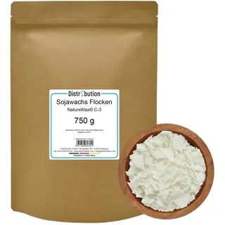 Sojawachs Flocken 750 g NatureWax® C-3 natürliches Wachs für Kerzen gießen Kerzenwachs Kerzenherstellung