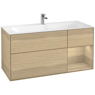Villeroy & Boch Waschtischunterschrank 3 Auszüge 119,6 x 59,1 cm Eiche