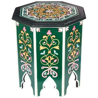 Marrakesch Orient & Mediterran Interior Orientalischer Beistelltisch Tisch Couchtisch Hocker Teetisch Holz, Blumentisch