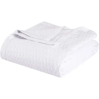 Superior Baumwolldecke mit Diamantgewebe, Ganzjahresdecke, Bezug für Zuhause, Couch, Bett, weiche, warme Decken, Boho-Ästhetik, bequem, gemütlich und niedlich, dekorative Bettwäsche, Essentials,