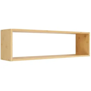 Wandregal Ember Holz Grün Bambus