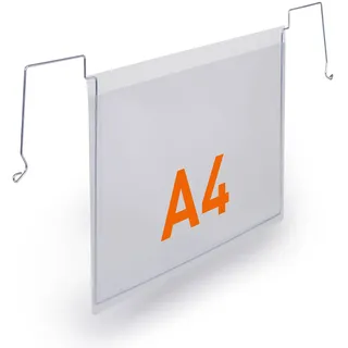 Durable Drahtbügeltasche A4 transparent 50 Stück