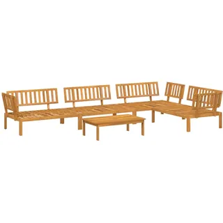 Maison Exclusive - 5-tlg. Garten-sofagarnitur Aus Paletten Massiv