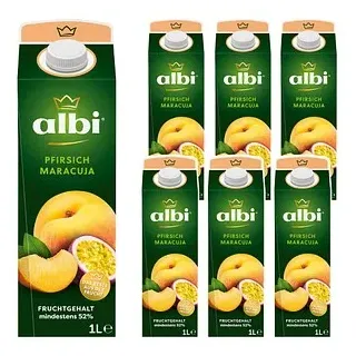 albi® Maracuja-Pfirsich Nektar 6 x 1 l