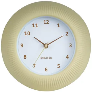 Karlsson Wanduhr, Gelb, Kunststoff, Rund, 25x4.5x25 cm, CE, Dekoration, Uhren, Wanduhren