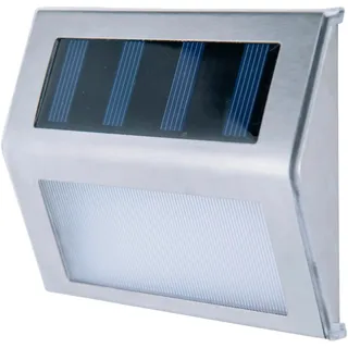 NÄVE Solarleuchte Metall/Kunststoff 10 cm 4er Set warmweiß silberfarben