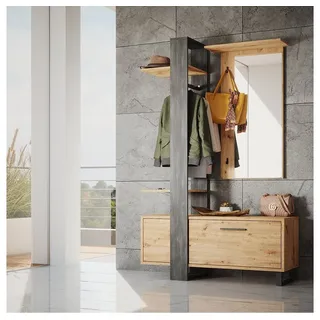 Vicco Garderobe Porto 120 x 192 cm Braun