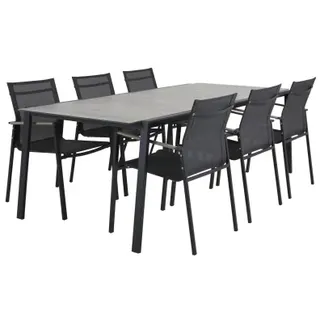 Brafab Lyra Essgruppe 7-teilig, Edelstahl schwarz