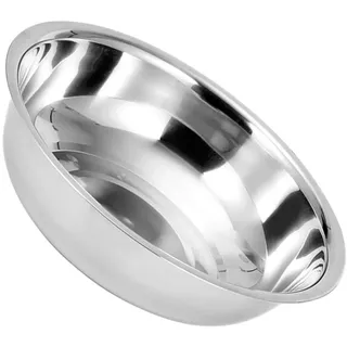 Cabilock Edelstahl Schüssel Rührschüssel Salatschüssel 32cm Obstschale Metallschüssel große Deko Schale Backschüssel Servierschüssel Küchenschüssel für Küche Salat Teig Gemüse Waschen
